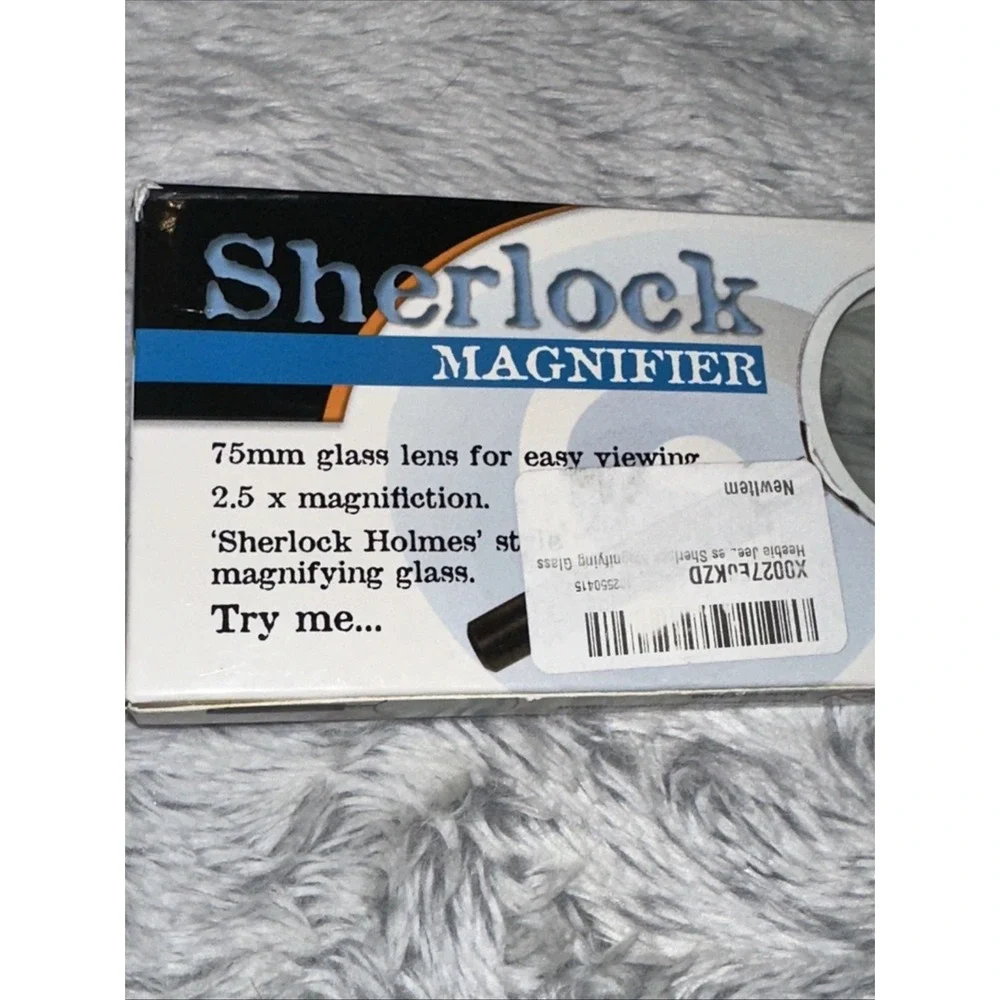 Sherlock Magnifier 75mm Classic Style Toy Glass 2.5x Magnification for 7+ Ages‎